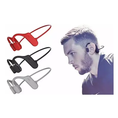 Wireless Sport Bluetooth Air Bone Conduction Headphones, Red and Black,Two