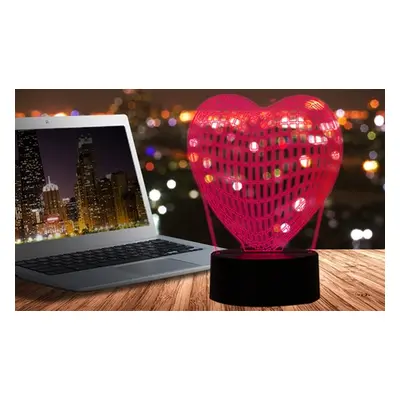 3D LED Hologram-Effect Lamp, Unicorn