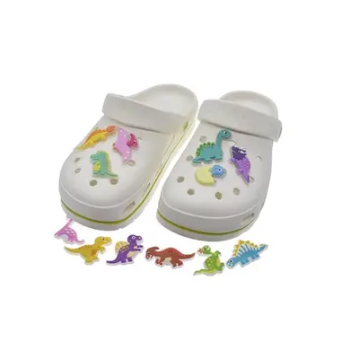 12 Luminous Dinosaur Shoe Charms Decorations for Clogs