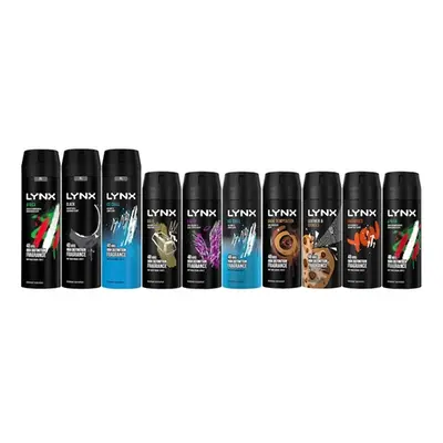 Six-Pack of Lynx Men'sBody Spray, Leather and Cookies ,150ml