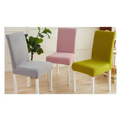 Stretchable Dining Chair Covers, Yellow, Two