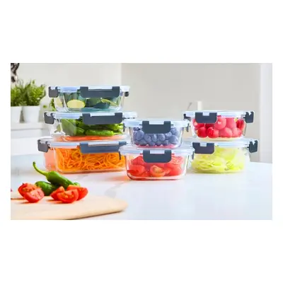 Neo Glass Food Storage Containers, 12 Glass Containers & 12 Lids Food Storage Set â 12 Piece