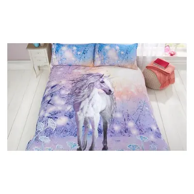 Digital Print Magical Unicorn Duvet Set, King