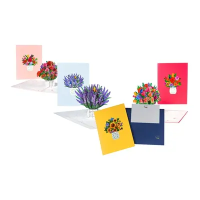 3D Flower in Vase Pop-Up Cards, Sunflower