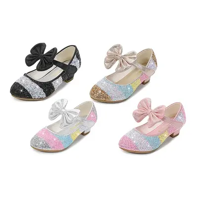 Kids Glitter Princess Party Shoes, Pink,9