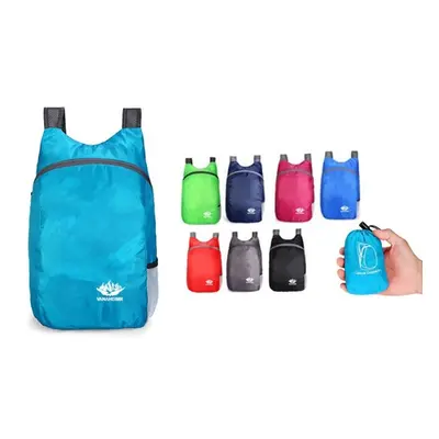 Ultralight Foldable Waterproof Backpack, Lake blue