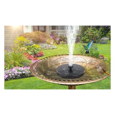 Solar-Powered Water Fountain, Round and Flower Shape,Two (One of Each)