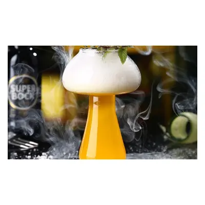 Novelty Mushroom Shaped Cocktail Glass, One