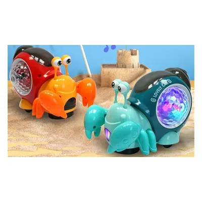 Interactive Crawling Toy for Children, Green snail