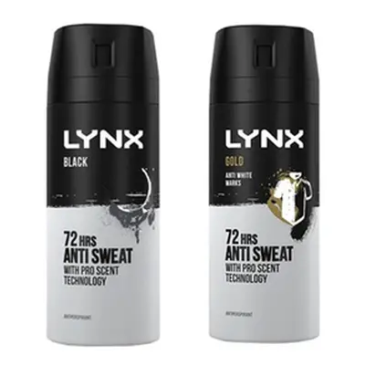 Lynx Anti-Perspirant Deodorant 150 ml, Six,Black