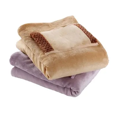 Electric Heated Cashmere Blend Blanket, Camel