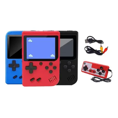 Portable Retro Gaming Console, 800 Games,Black and Red,Two