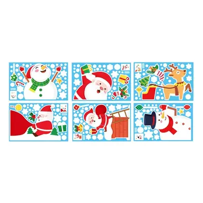 Christmas Window Static Cling Sticker, One,Design 5