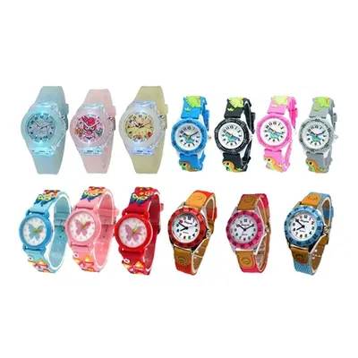 Children s Water-Resistant Watch,Dinosaur Watch, Blue