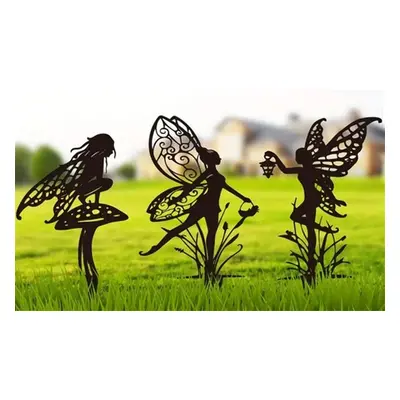 Garden Fairy Metal Outdoor Decor, Style A,One