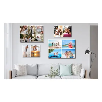 A2 (20 x 16 ) Personalised Photo Collage Canvas; Shipping not Included