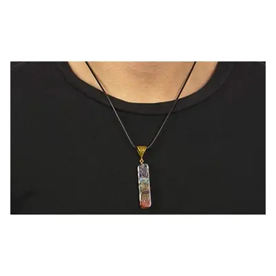 7 Chakra Crystal Pendant Energy Generator Necklace, One