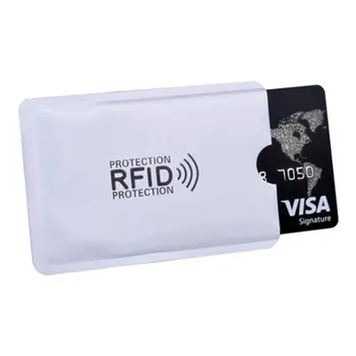 Set of Five Anti-RFID Protection Covers for Credit Cards, Four