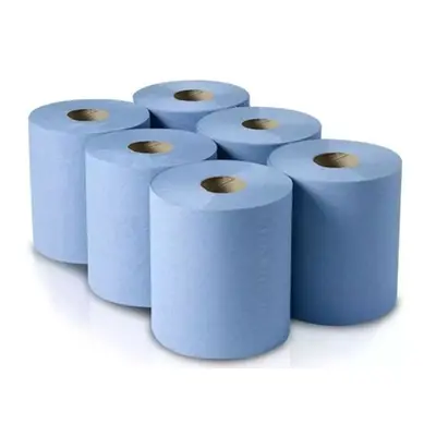 Jumbo Blue Two-Ply Kitchen Rolls,6