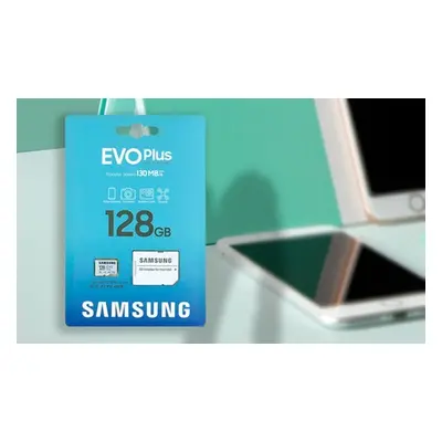 Samsung EVO Plus 128GB MicroSD Memory Card with SD Adapter SDXC U3