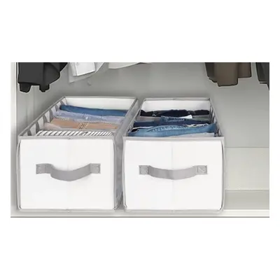 Two-Piece Foldable Drawer Divider Clothes Storage Organisers, 9 Grids