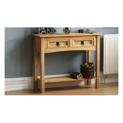 Modern Farmhouse Solid Pine Console Table Range, 3 Drawer