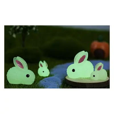 Glow in the Dark Rabbit Garden Decorations,6-Piece,L