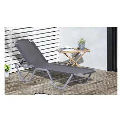 Outsunny Sun Lounger Recliner with Five Position Adjustable Backrest, Model A