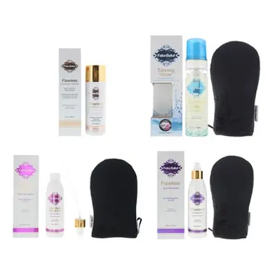 Fake Bake Self-Tan Liquid and Tanning Water Set with Application Mitt, Tanning Water 198ml and A