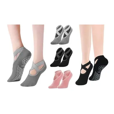 Elasticated Yoga Socks, Three (all colours)