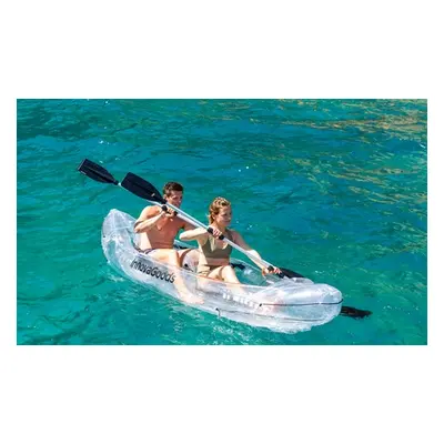 Innovagoods Inflatable transparent kayak with accessories