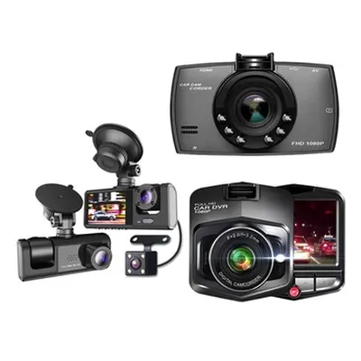 SmartPro Triple Camera Setup, HD 1080P THREE-LENS DASH Driving Recorder CAM