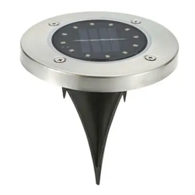 Solar Ground Lights with 12 LEDs, White,Four