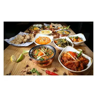 For Four People, Three-Course Indian Meal with Beer and Wine