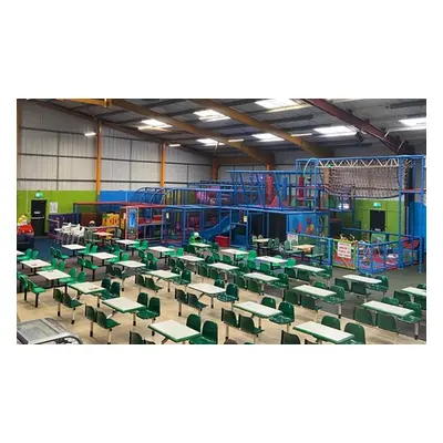 Two kids, soft play entry with meal and drink each