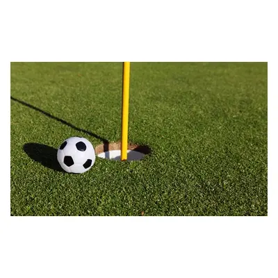 For four, nine holes of footgolf