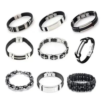 Eira Wen ® Men'sLeather Bracelets, Eros Mens Bracelet