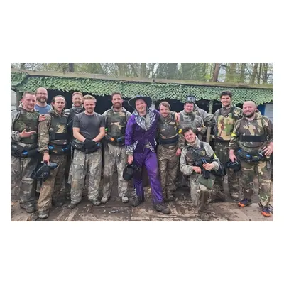 For Up to Five People, Half Day Paintballing Session with 100 Paintballs Each