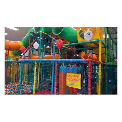 Two adults and two children, soft play centre entry; valid Monday - Friday