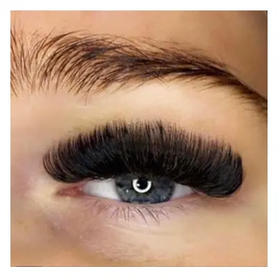 Hybrids eyelash extensions