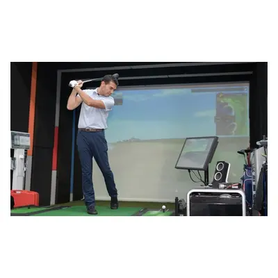 One-hour indoor golf simulator hire for two to four players valid 7 days a week