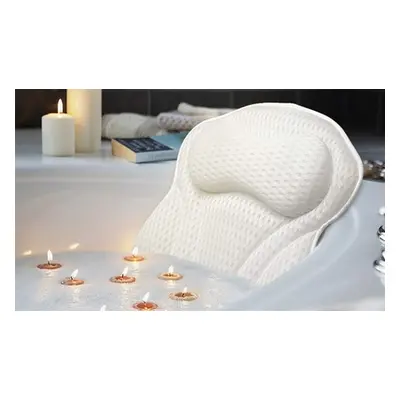 Ergonomic Design Bath Pillow, White