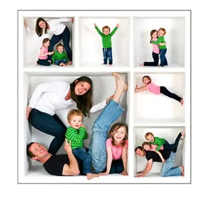 Group Photoshoot in The Cube With Three Prints