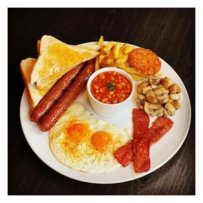 For Two, All Day Full English or Vegeterian Breakfast And A Hot Drink