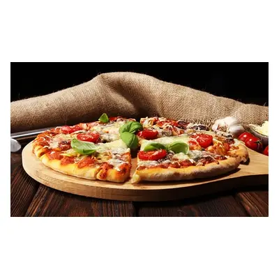 For two, pizza and side each; valid 7 days a week