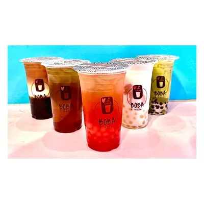 2 Bubble Teas or Boba Ice Cream with choice of Toppings