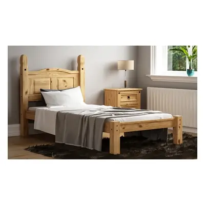 Mexican-Style Corona Bedframe, Double,Low Foot End