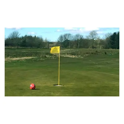 For four, 18 holes of footgolf