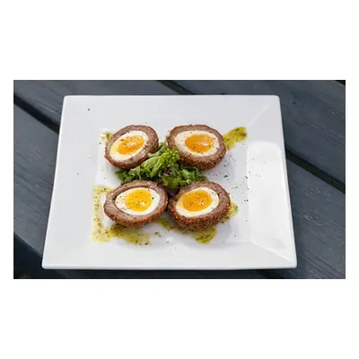 For two, 2 and 1,2 hours Scotch Egg Make and Take Masterclass with 7 Course Sample Menu