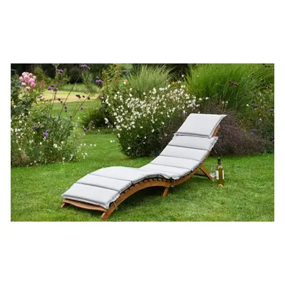 Acacia Sun Lounger with Cushion, One